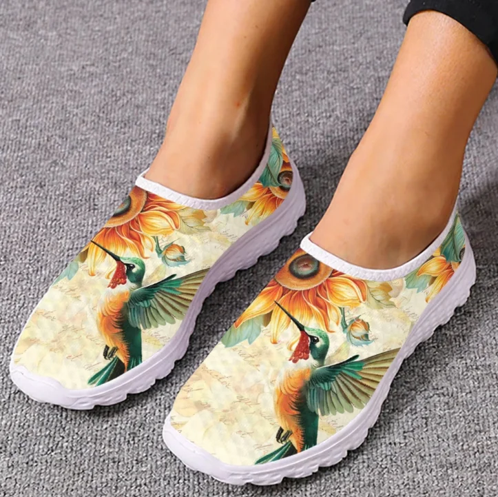 Mocassini con Stampa Colibrì e - Women Shoes Tennis recensione e prezzo