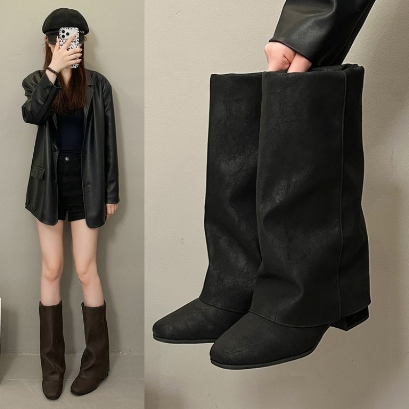 Nuovi Stivali Vintage con Punt - Knee High Boots Women recensione e prezzo